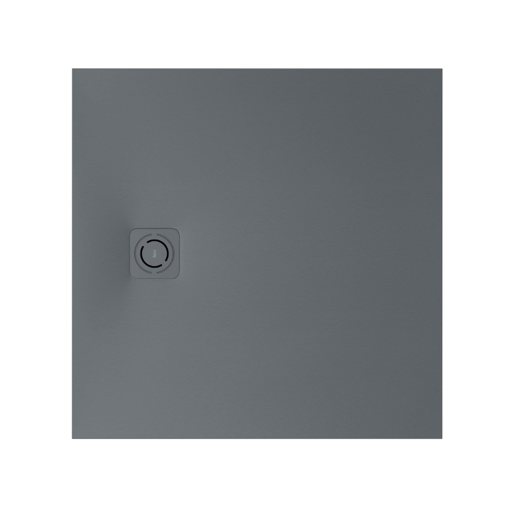 Cut out image of the Roca Terran-N Stonex 900mm Slate Square Shower Tray with Waste